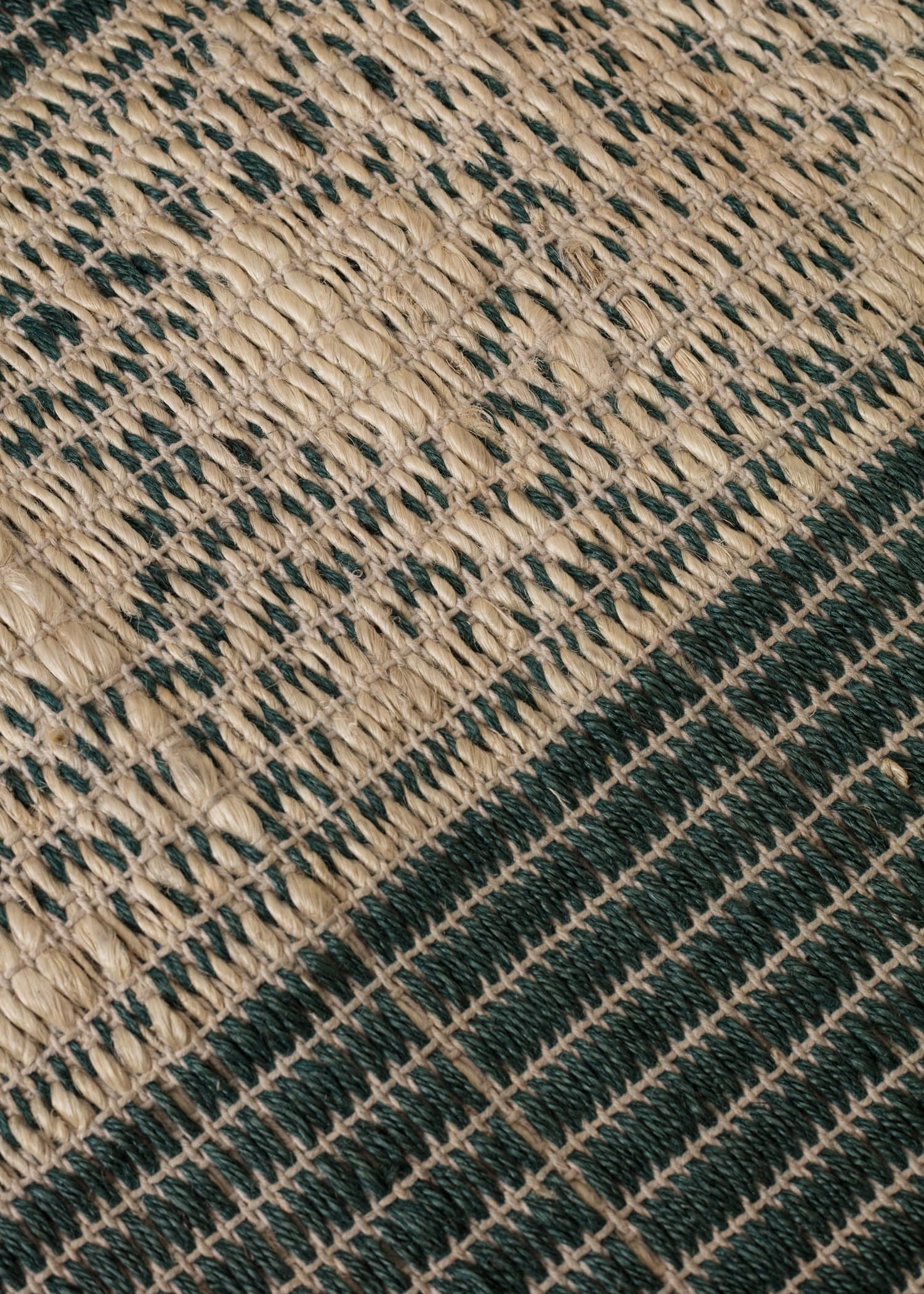 Jute Grønt vendbart juteteppe 60x90 cm - Grønn 3 - Indiska