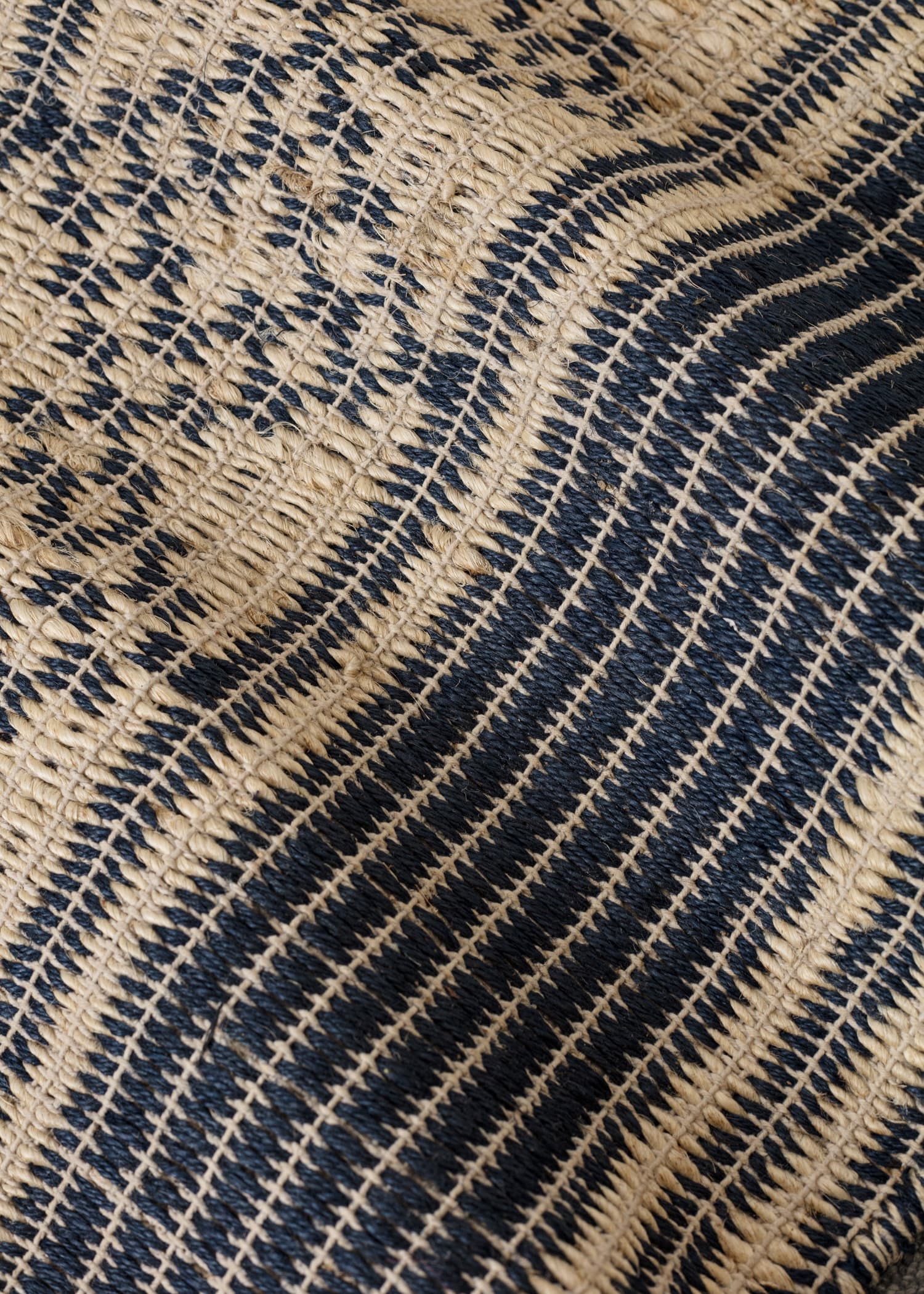 Jute Blå vändbar jutematta 60x90 cm - Blå 3 - Indiska