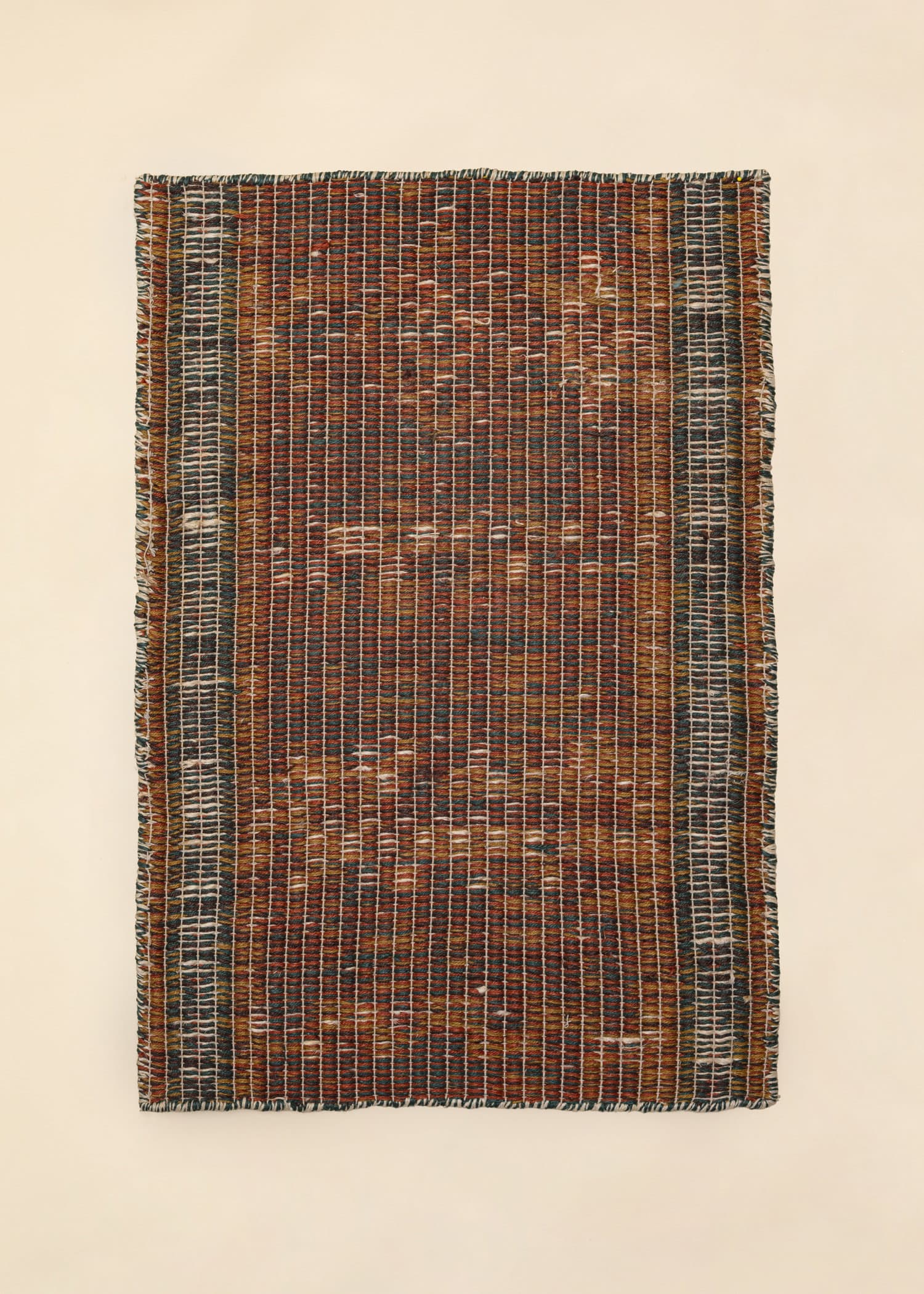 Jute Mönstrad vändbar jutematta 60x90 cm - Blå 2 - Indiska