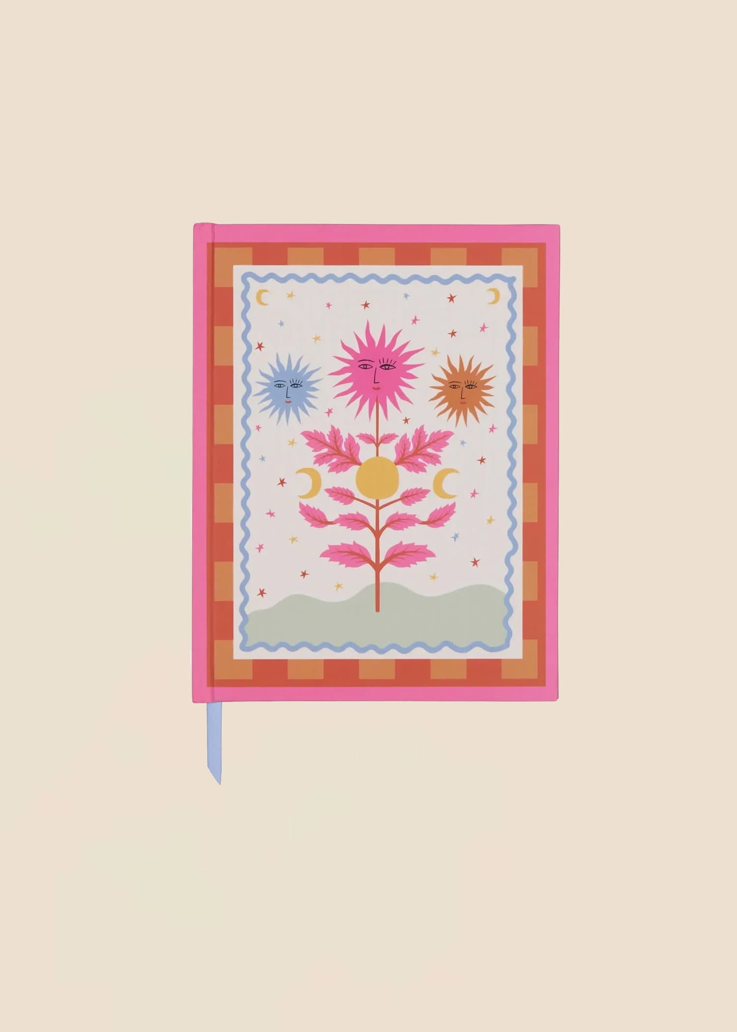 PRINTED Notebook with hand-drawn illustrations - Keltainen 1 - Indiska