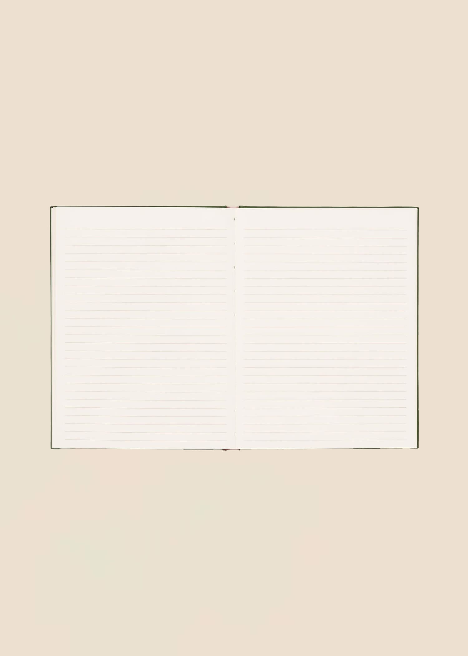 PRINTED Notebook with hand-drawn illustrations - Keltainen 3 - Indiska