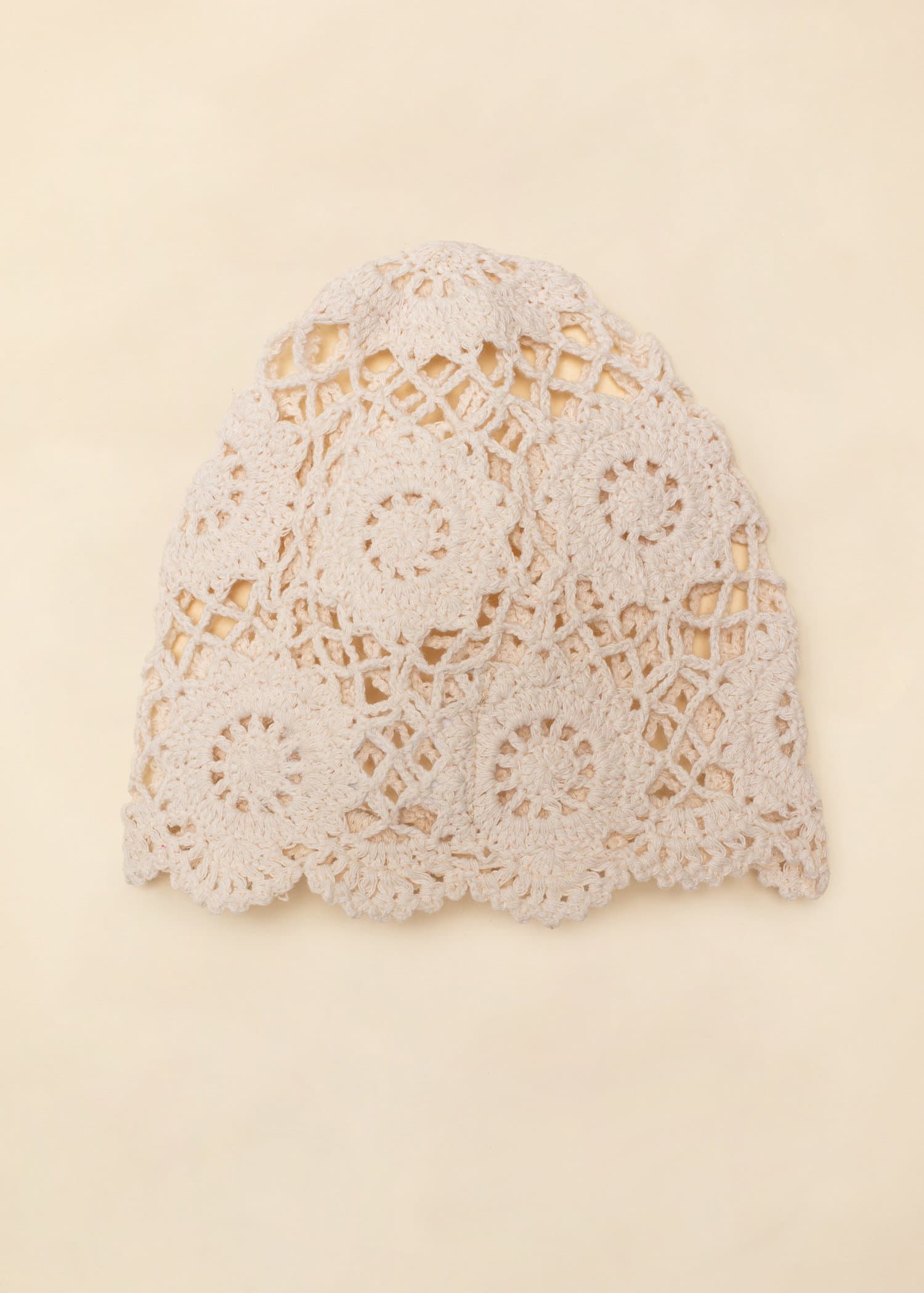 CROCHET Virkattu hattu - Valkoinen 2 - Indiska