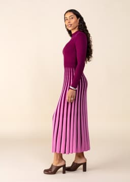 DILARA DRESS - PLUM