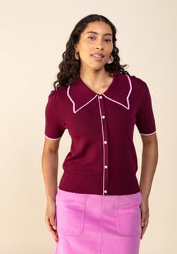 MAXINE SWEATER - PLUM