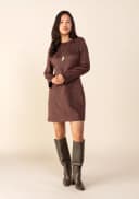 ALINA DRESS - CHOCOLATE