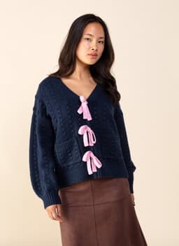 CHERYL CARDIGAN - NAVY