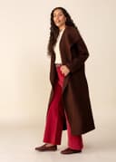 PHOEBE COAT - DKBROWN