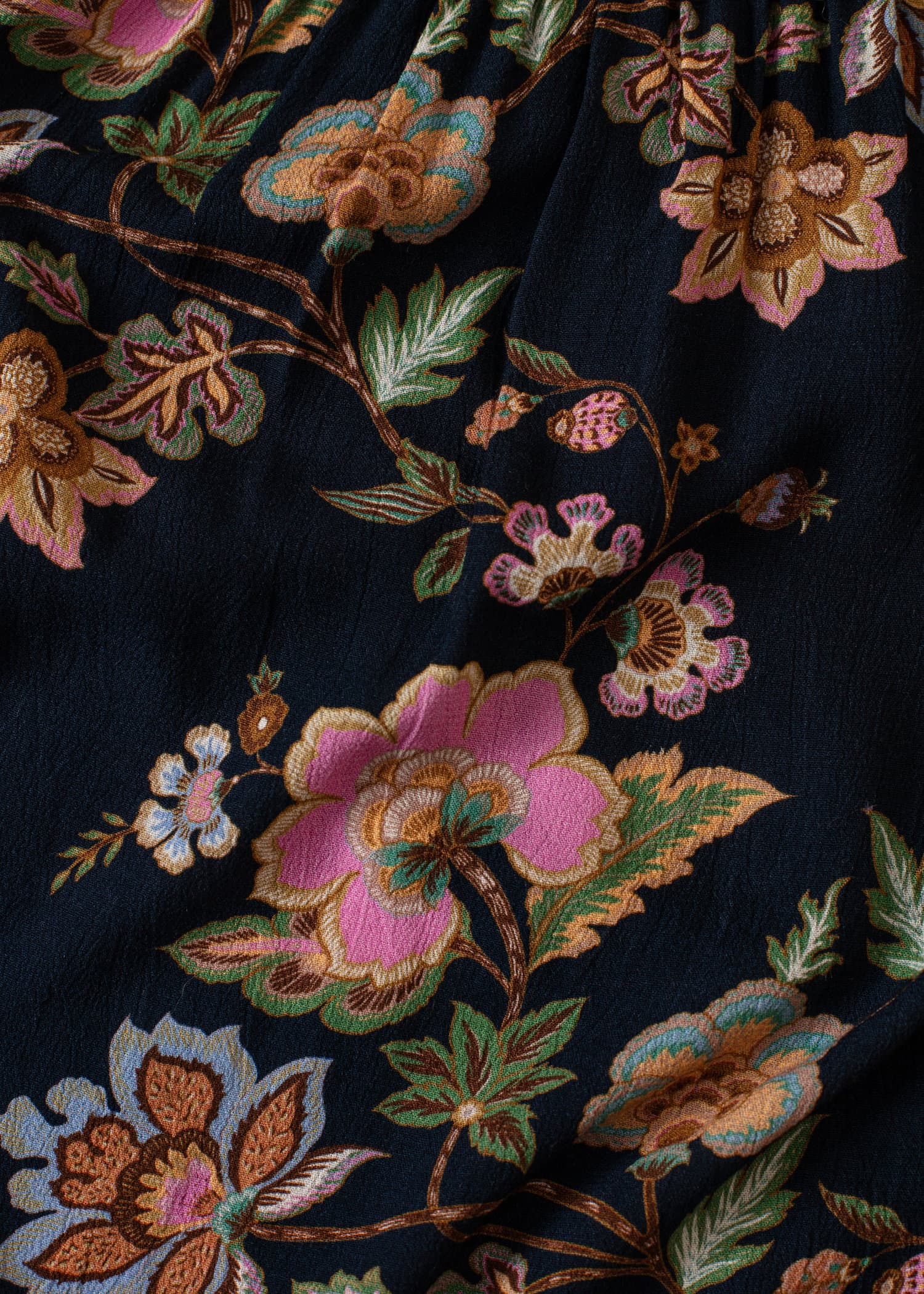 DOLLIE Blommig blus med 3/4 ärm - Multi 7 - Indiska