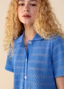 LYNN KNITTED TOP - BLUE