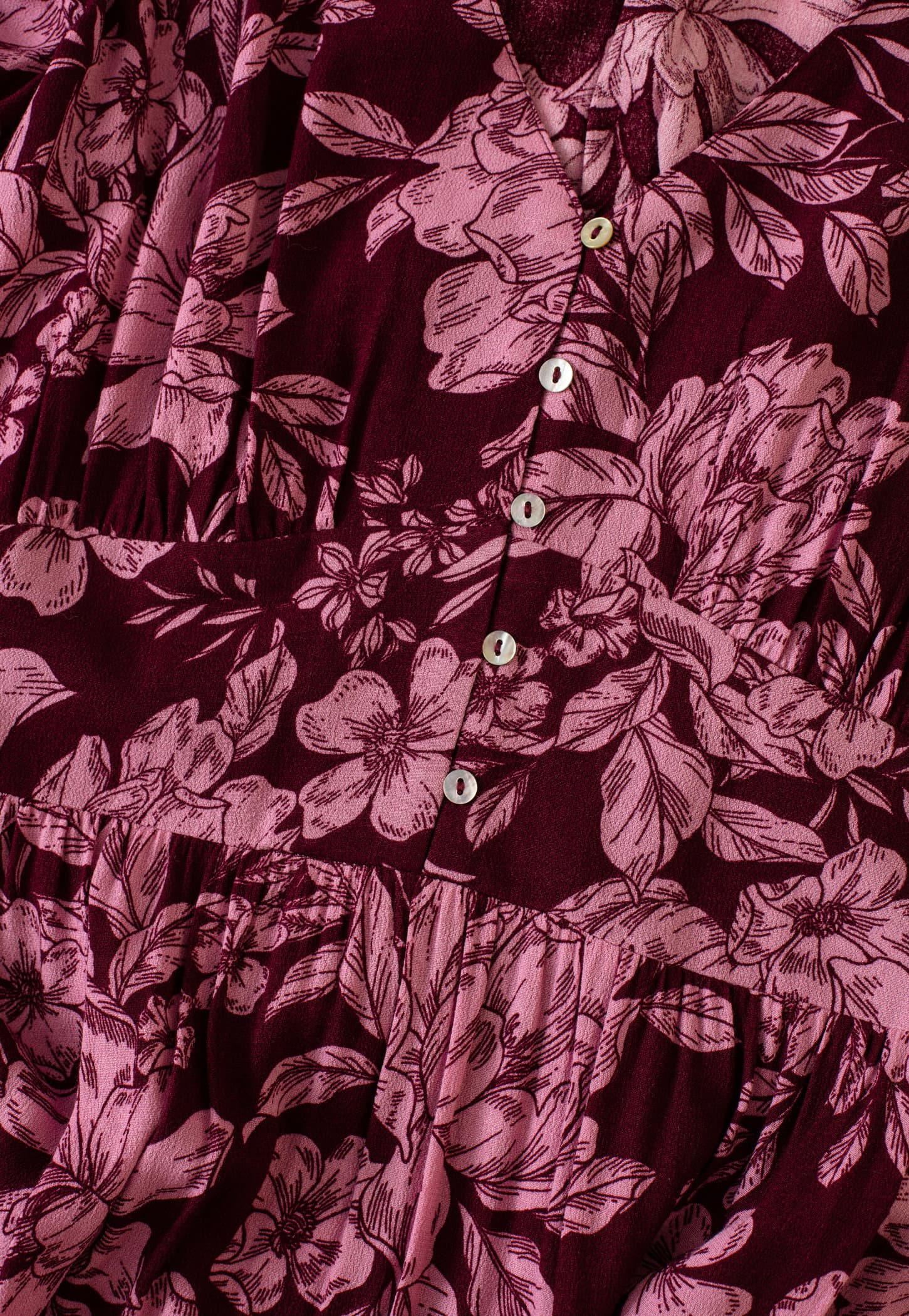 ZUDORA Lang blomsterkjole - Rosa 5 - Indiska