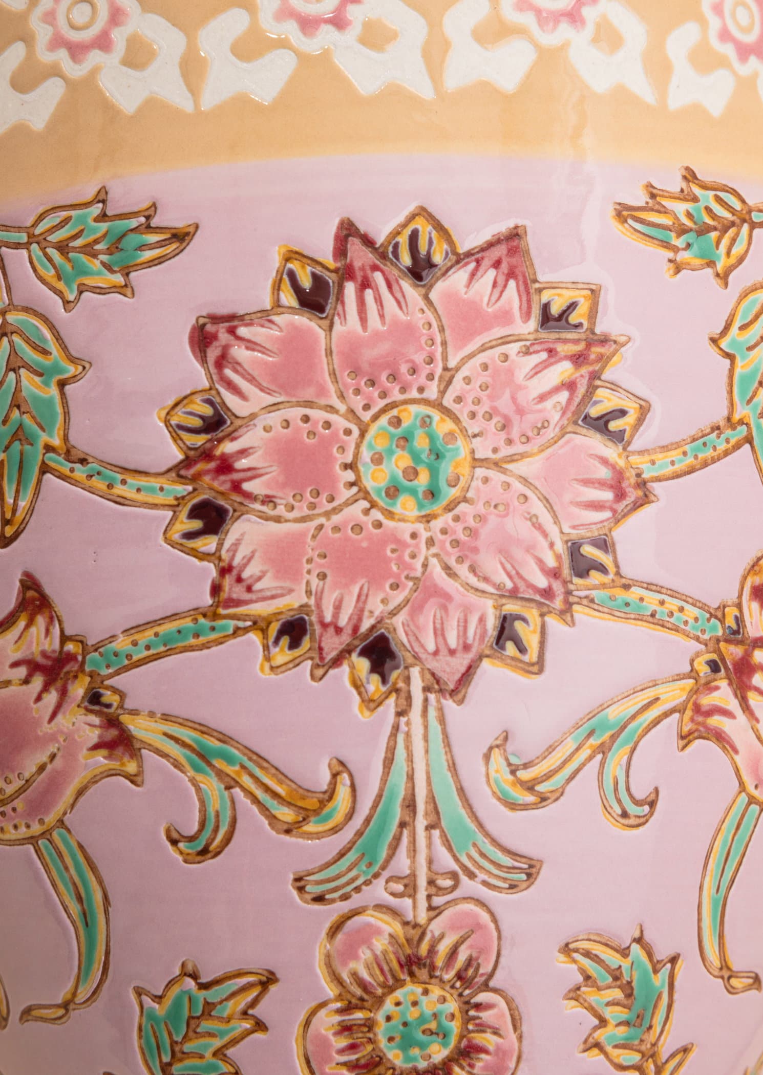 XL Harlekinmønstret XL-krus - Rosa 2 - Indiska