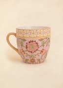 XL MUG - INDIAN FLOWER PINK WHEAT