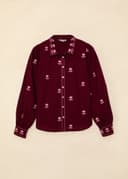 HILMA BLOUSE - BURGUNDY