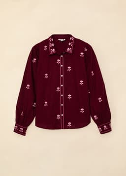 HILMA BLOUSE - BURGUNDY