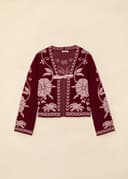 FLORA CARDIGAN - WINE