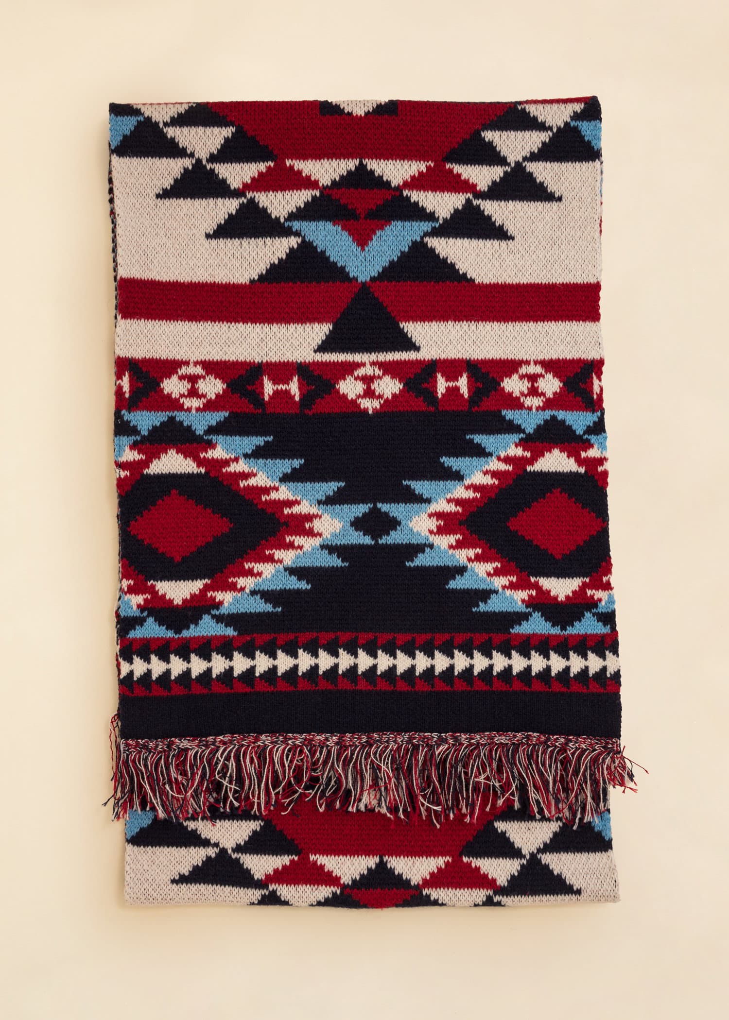 IKAT Mønstret skjerf - Multi 1 - Indiska