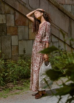 DINA DRESS - BROWN