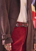 EMBRODERY BELT - BROWN