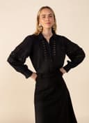 EVANGELINA BLOUSE - Black
