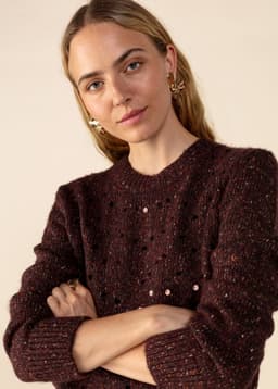 CHLEO SWEATER - BROWN