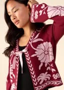 FLORA CARDIGAN - WINE