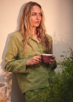 Hazel Lounge Shirt - SageGreen
