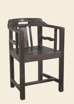 327253 WOODEN CHAIR - DKBROWN