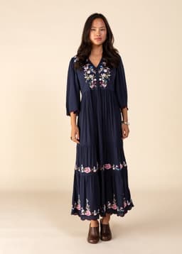 JULIE DRESS - NAVY