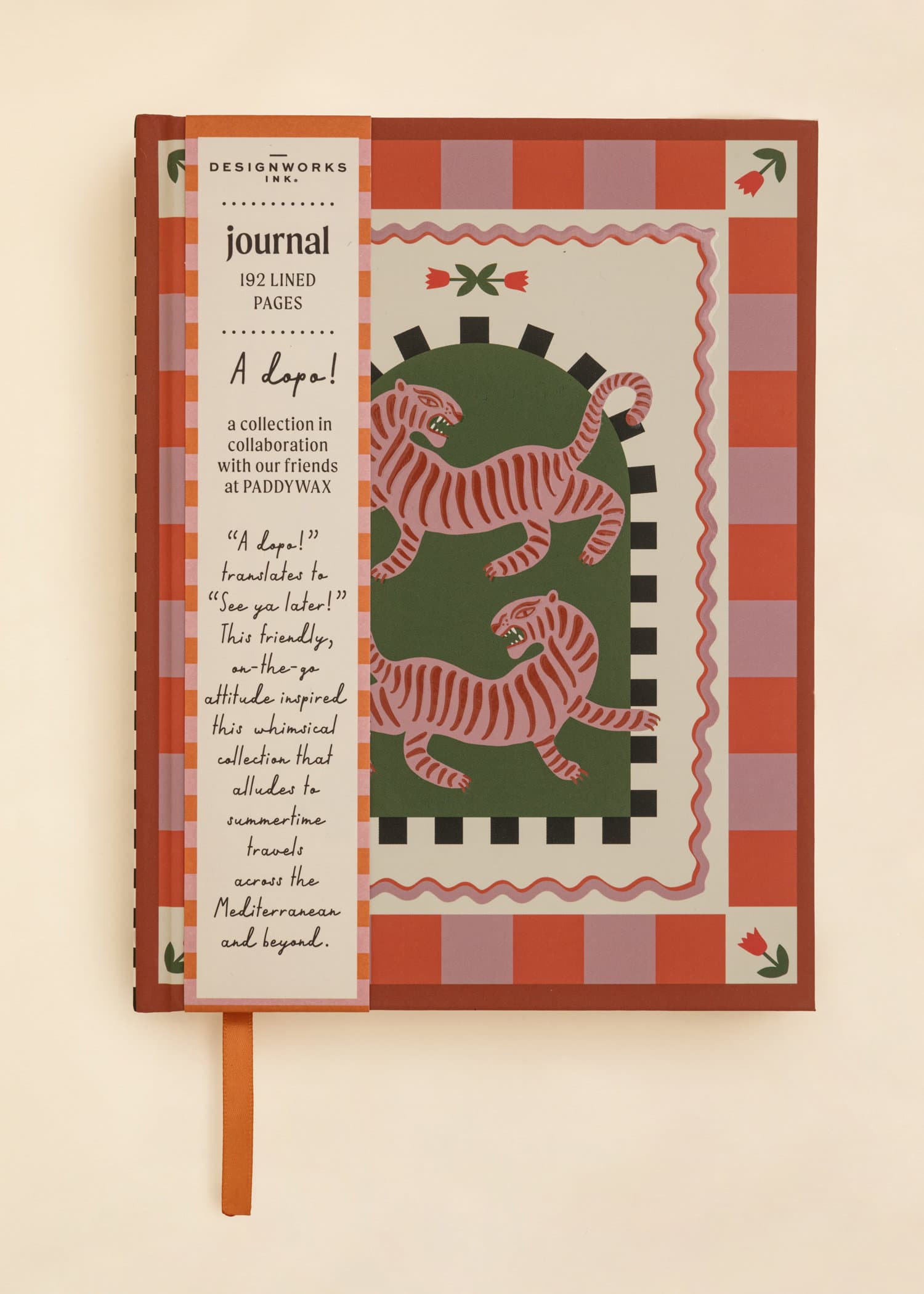 PRINTED Anteckningsbok med handritade motiv - Multi 1 - Indiska