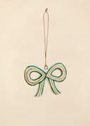 BOW ORNAMENT - GREEN