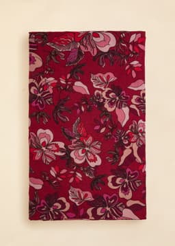 Lin printed Tc - BLOOM WHIRL RED PINK
