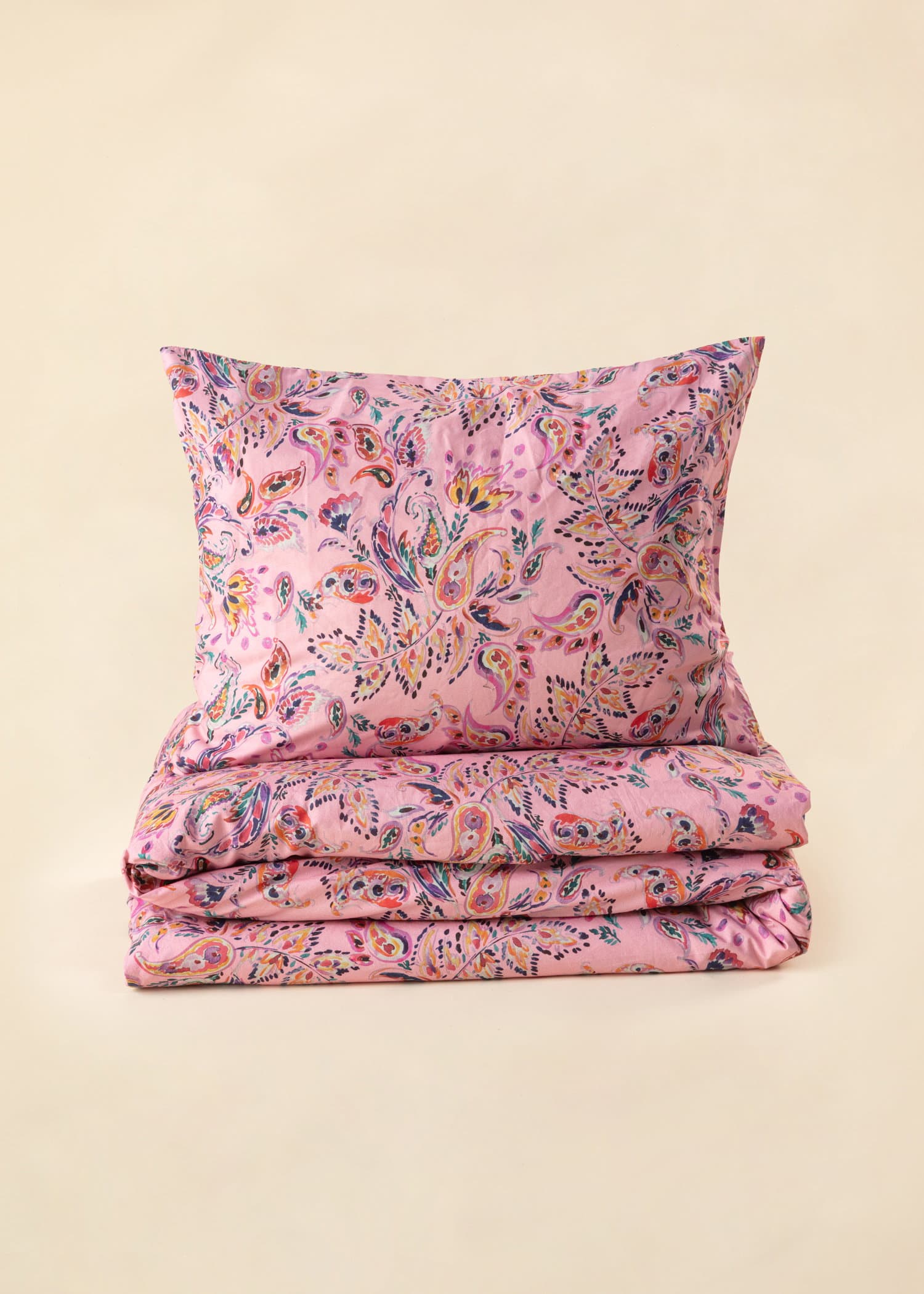 Greta Paisley mønstre paslakan 150x200 CM  - Rosa 1 - Indiska