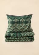 Greta D.Cover Set - GREEN GRAPHIC PETAL