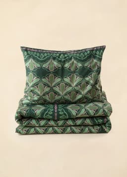 Greta D.Cover Set - GREEN GRAPHIC PETAL