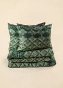 Greta D.Cover Set - GREEN GRAPHIC PETAL