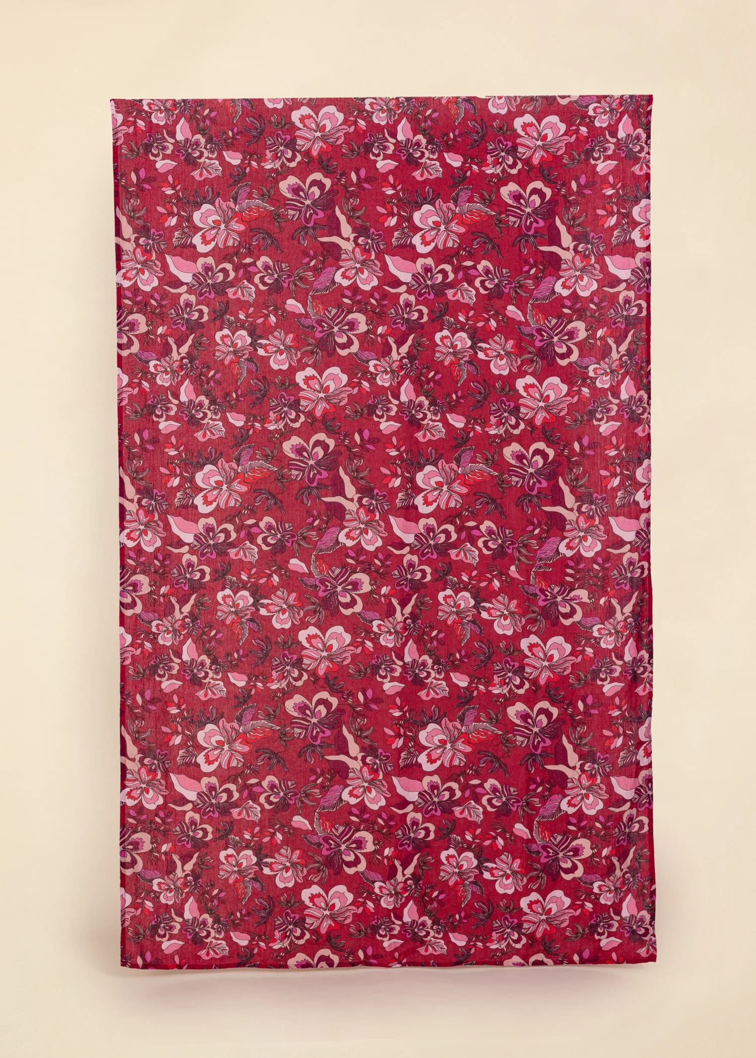 Lin Blommig linneduk 150x250 cm - Multi 1 - Indiska