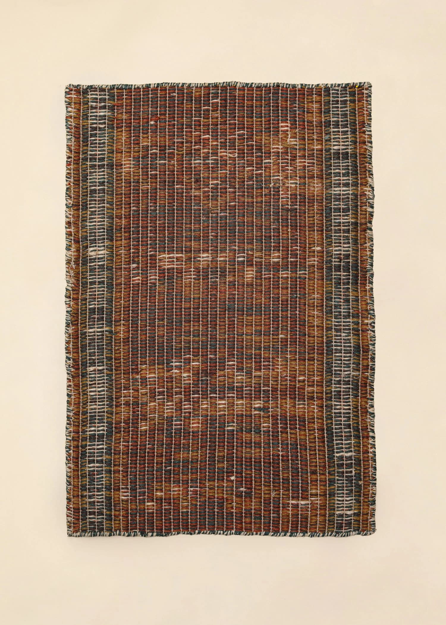 Jute Mönstrad vändbar jutematta 60x90 cm - Blå 3 - Indiska