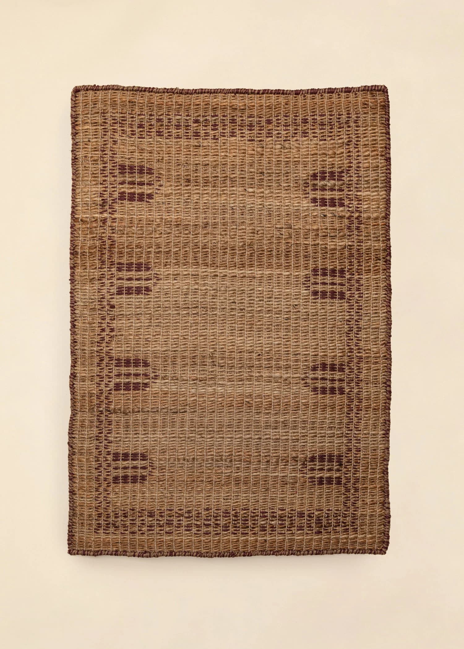 Jute Vendbart juteteppe 60x90 cm - Rød 2 - Indiska