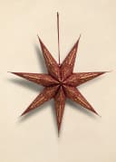 PAISLEY PRINTED STAR S - BURGUNDY