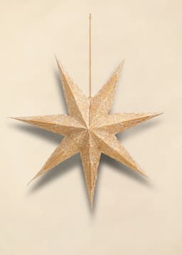 PAISLEY PRINTED STAR S - CREME