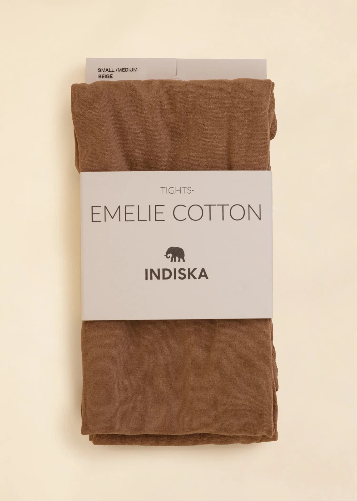 EMELIE Puuvillatightsit - Beige 1 - Indiska