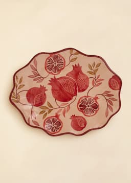 POMEGRANATE TRAY - PINK RED