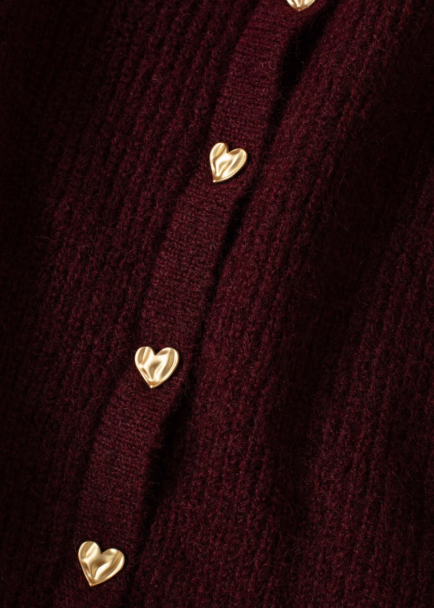 HEART Neulemekko sydännapeilla - Punainen 2 - Indiska