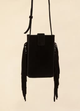 Mini Suede Bag - BLACK