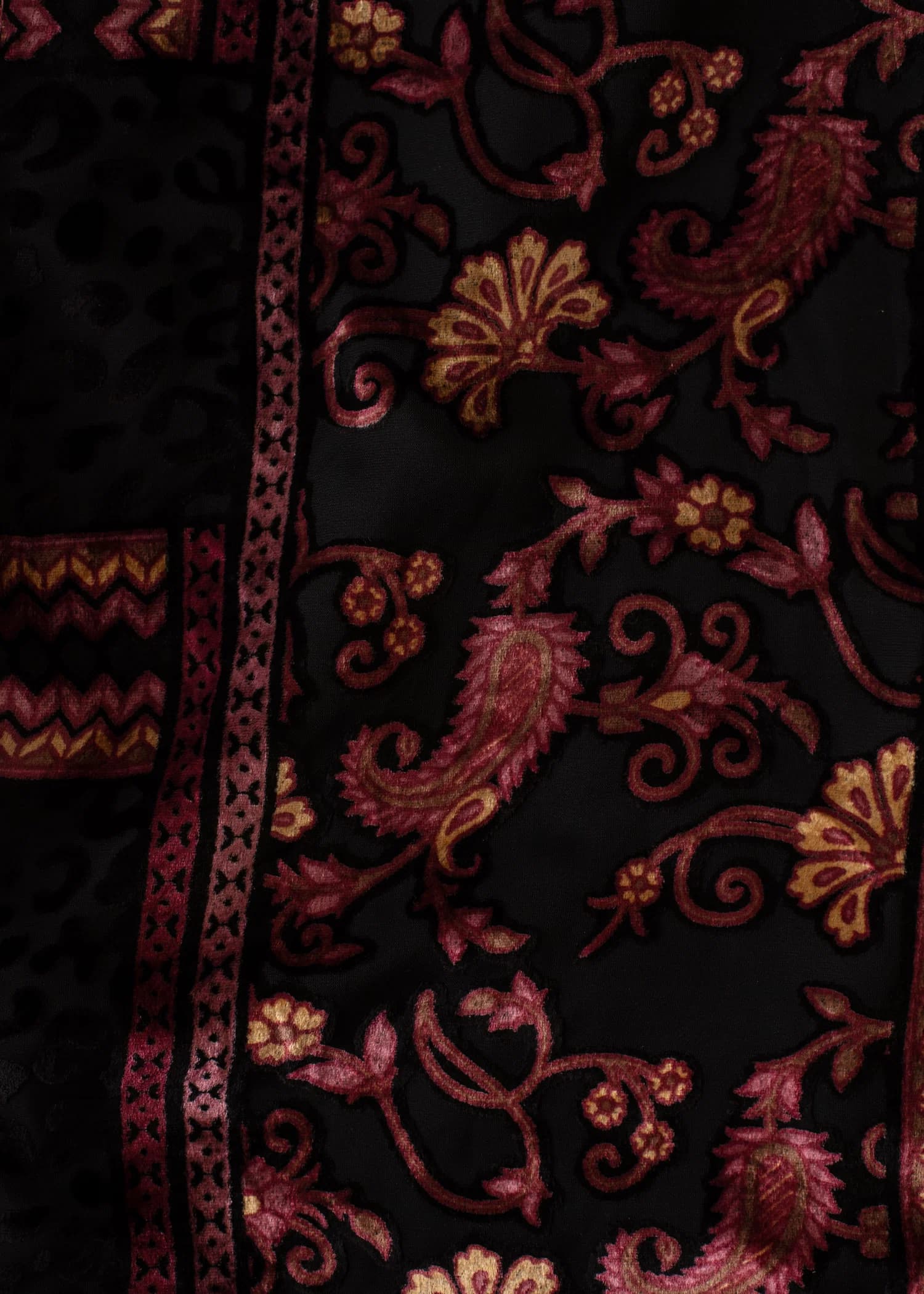 ALLIRA Kuviollinen kimono hapsuilla - Vaaleanpunainen 3 - Indiska
