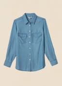 KIENNA SHIRT - MIDBLUE