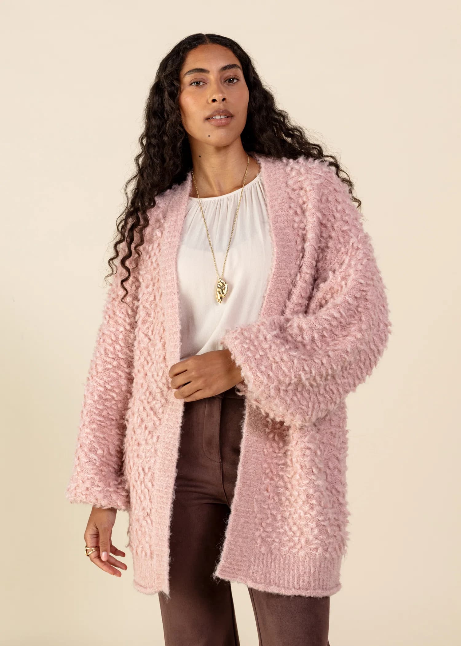VANJA Cardigan - Rosa 5 - Indiska