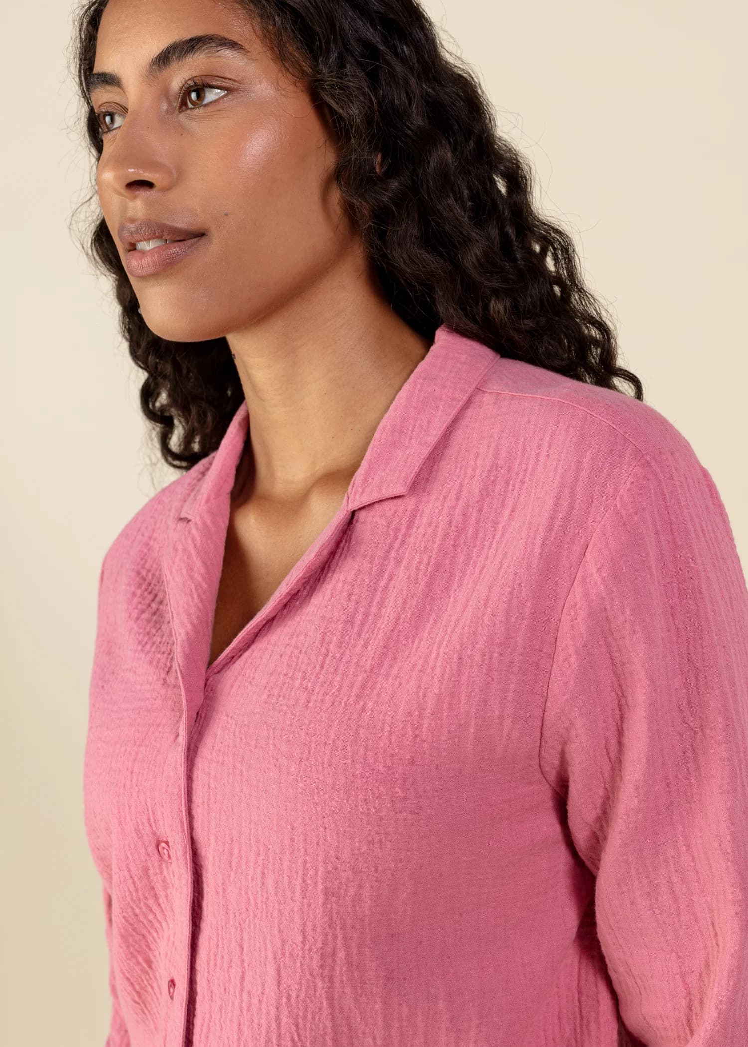 Hazel Pyjamasskjorte - Rosa 5 - Indiska