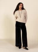 LILLEMOR VELOUR - BLACK