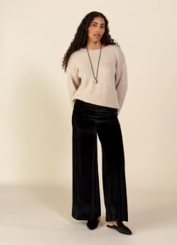 LILLEMOR VELOUR - BLACK